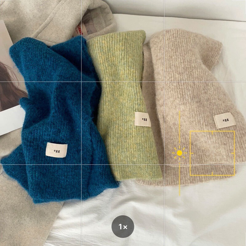 Soft and waxy Korean egg mohair scarf for women winter knitted wool Korean version thickened warm versatile ins scarf for women
