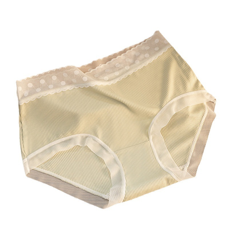 Modal underwear female sexy lace pure desire Japanese girl summer thin mid-waist pure cotton antibacterial, comfortable and breathable