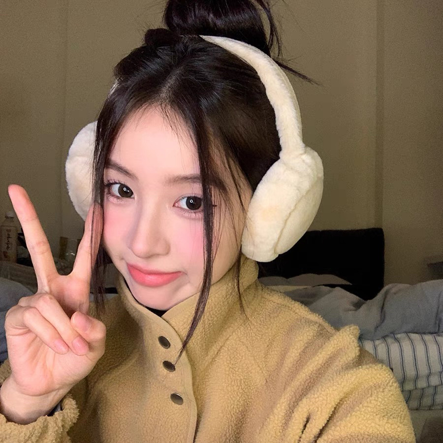 New autumn and winter warm earphone type plush ear warmer for adults basic cold-proof and warm earmuffs earmuffs
