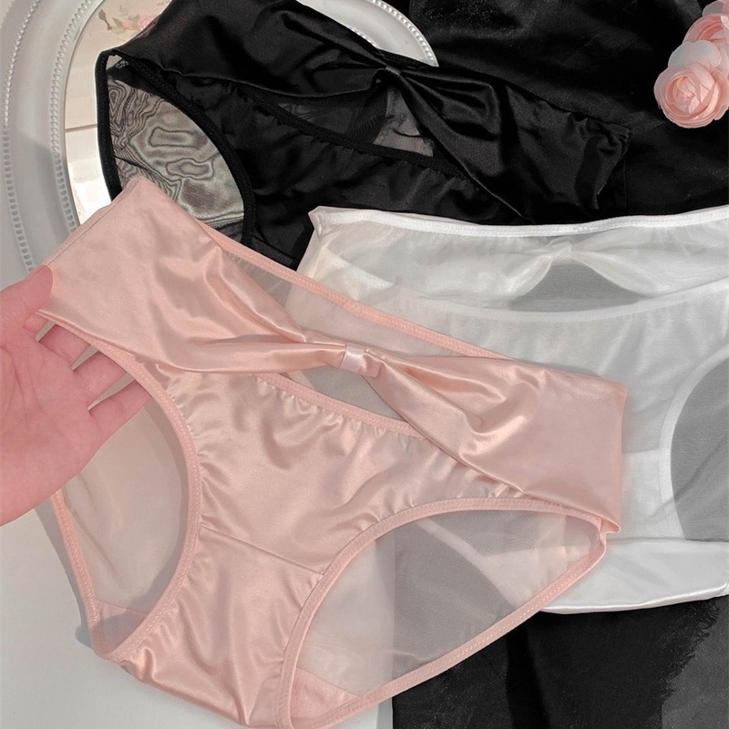 Moonlight Daughter~Pure Desire Underwear Women's Summer Thin Sexy Lace Pure Cotton Crotch Briefs Spring New Product