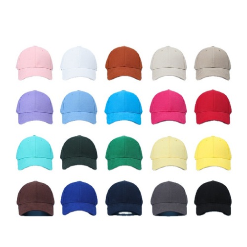 Foreign trade solid color light plate hard top baseball hat cotton men and women simple versatile casual large head cap spring and summer trend