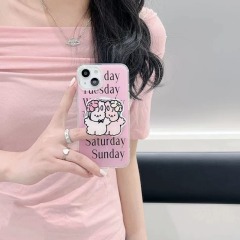 Foundation English iPhone14 Film 15ProMax Rabbit Stand 13 Suitable for Apple 14PM Female