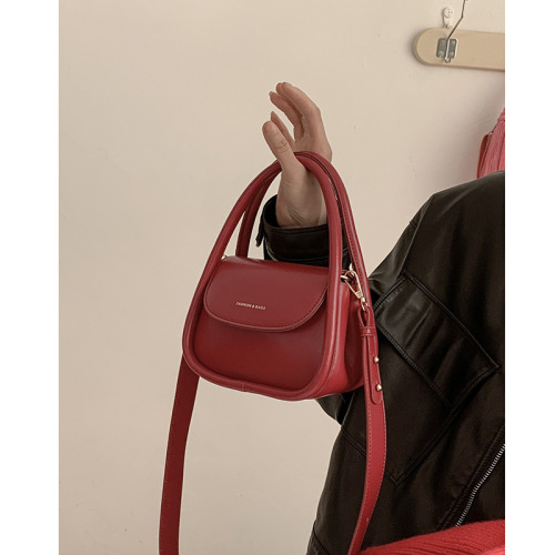 Women's bags, niche high-end handbags, new simple small square bags, fashionable and versatile single shoulder crossbody bags