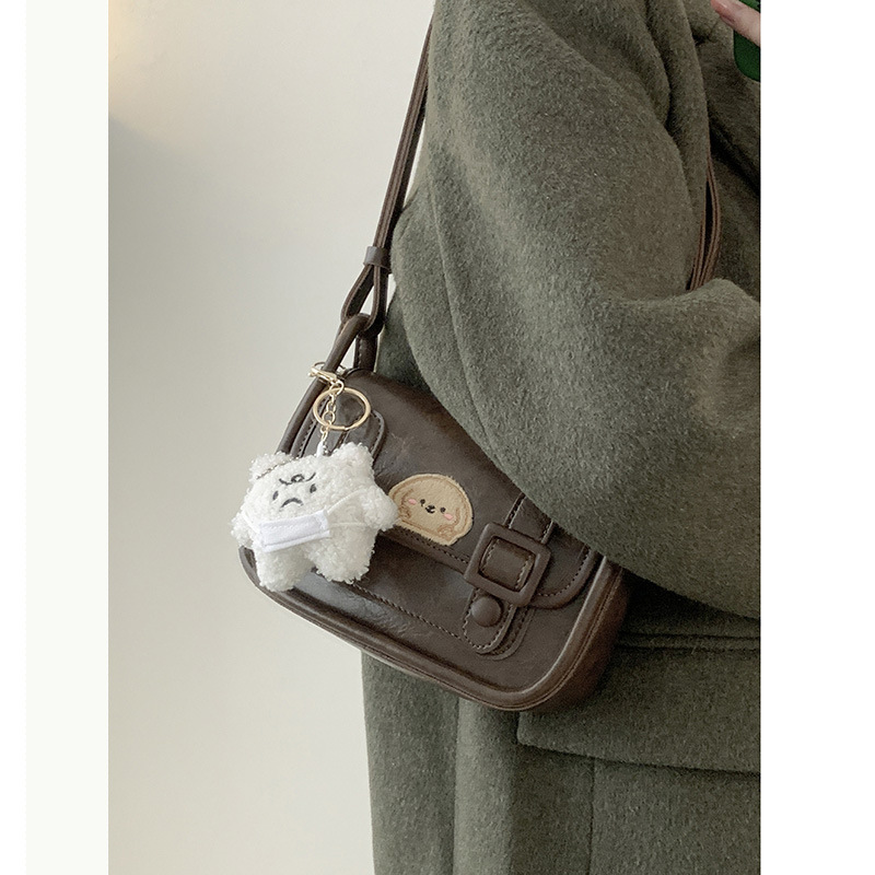 One-shoulder Cambridge bag for women 2024 new autumn and winter niche design internet celebrity popular cross-body small square bag fashionable and versatile