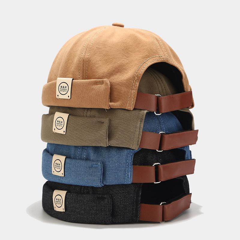 Guapi hat female Korean version yuppie street brimless landlord hat Japanese cowboy sailor retro student gangster hat male trend