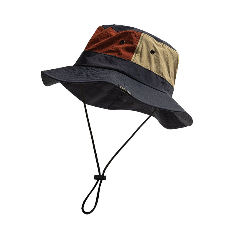 Japanese sun protection fisherman hat women's color matching versatile outdoor hiking hat hiking camping travel hat