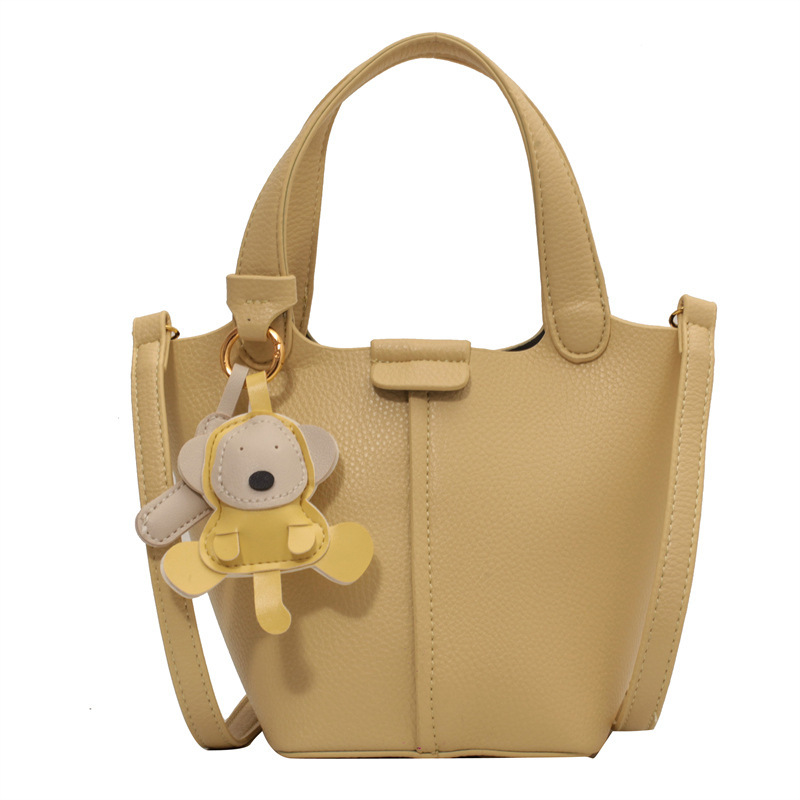 French niche design handbag women's new fashion bucket bag high-end texture versatile crossbody bag