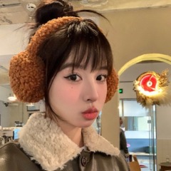 Ear muffs, winter simple and versatile solid color plush ear muffs, winter windproof ear warmers, outdoor cycling earphones, anti-freeze ear bags