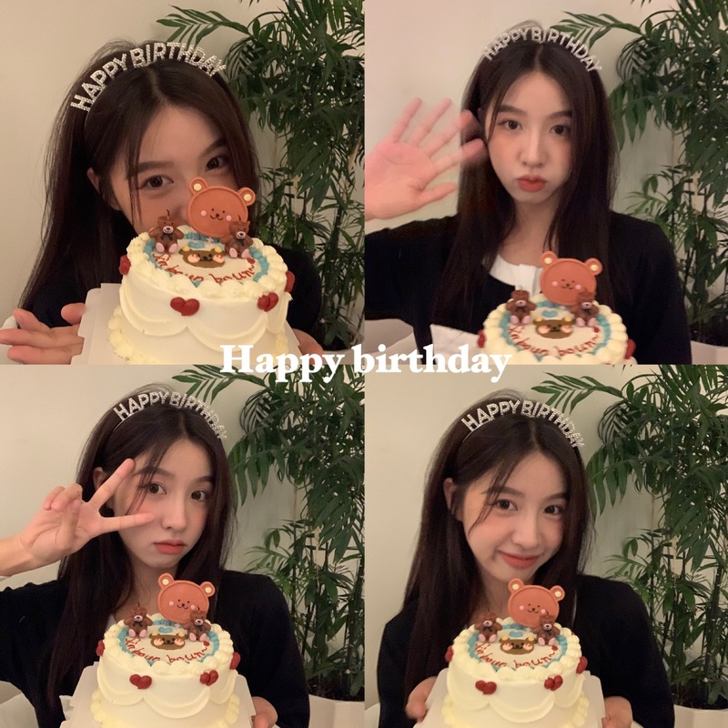 [Birthday Party] Sweet Diamond English Headband: Exclusive headwear for the temperament goddess at the birthday party