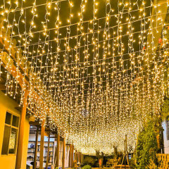 Factory direct supply led ice strip lights curtain lights festival lights led outdoor starry sky star string lights outdoor lighting decoration