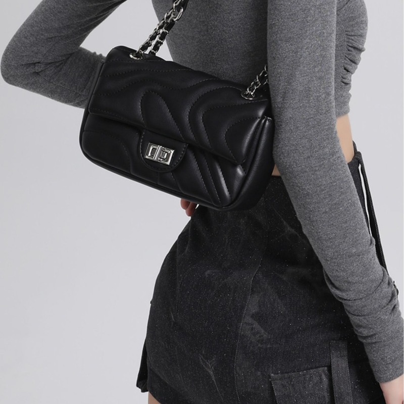 Cross-border bag Xiaoxiangfeng embroidered thread bag women's spring and summer texture chain bag single shoulder armpit bag women's bag