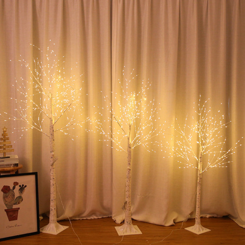 LED] Christmas decoration lights tree lights landscape lights starry warm light glowing tree simulation birch tree lights