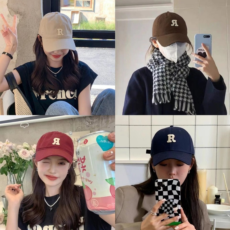 Hat Women's Autumn and Winter Universal Peaked Cap Big Head Circumference Showing Face Small Baseball Cap Trendy and Versatile Student Korean Version Sun Hat