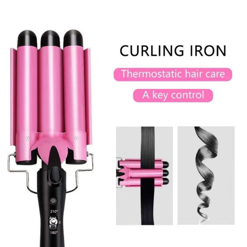 22 25mm hair curling iron three-tube curling iron water ripple hair salon egg roll electric splint hair iron