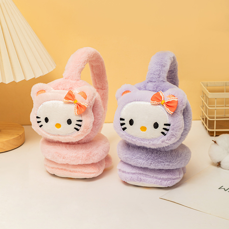 Earmuffs autumn and winter new plush cute cartoon student warm earmuffs female anti-cold anti-freeze female ear warmer