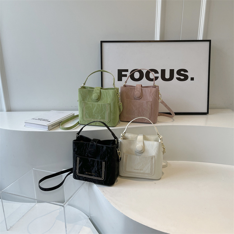 Women's Bags 2024 New Trendy High-end Fashionable Versatile Shoulder Crossbody Bag Summer Popular Portable Bucket Bag