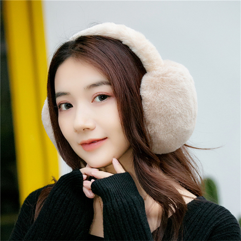 New foldable earmuffs for men and women in winter, warm, windproof and antifreeze, overall removable memory headband, plush earbags