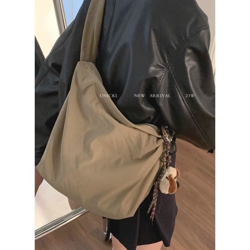 Bag Summer high-end niche nylon armpit bag 2024 new casual tote bag versatile shoulder crossbody bag