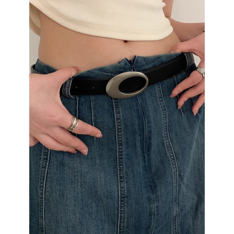 Belt for women 2024 versatile trendy decorative jeans simple student new ins style high-end belt