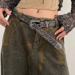 Rivet belt for women Korean style casual matching jeans accessories personalized high-end punk waist slimming belt