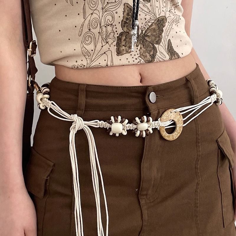 Bohemian accessories decorative ethnic waist rope dress waist chain retro new woven belt belt for women