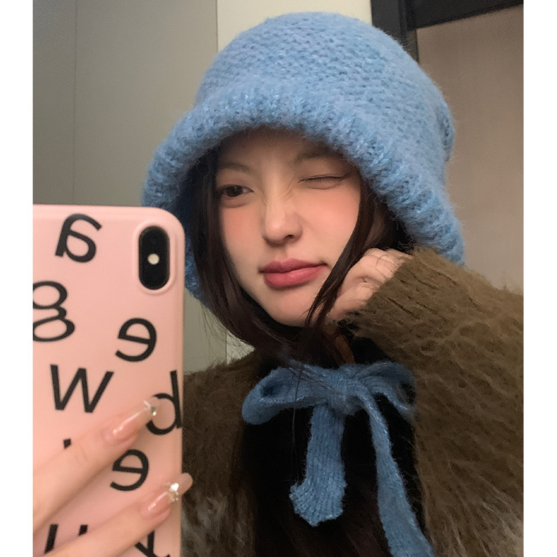 Korean Balakfa women's winter warm ear protection bag woolen hat versatile Korean style knitted hat Baotou cold hat