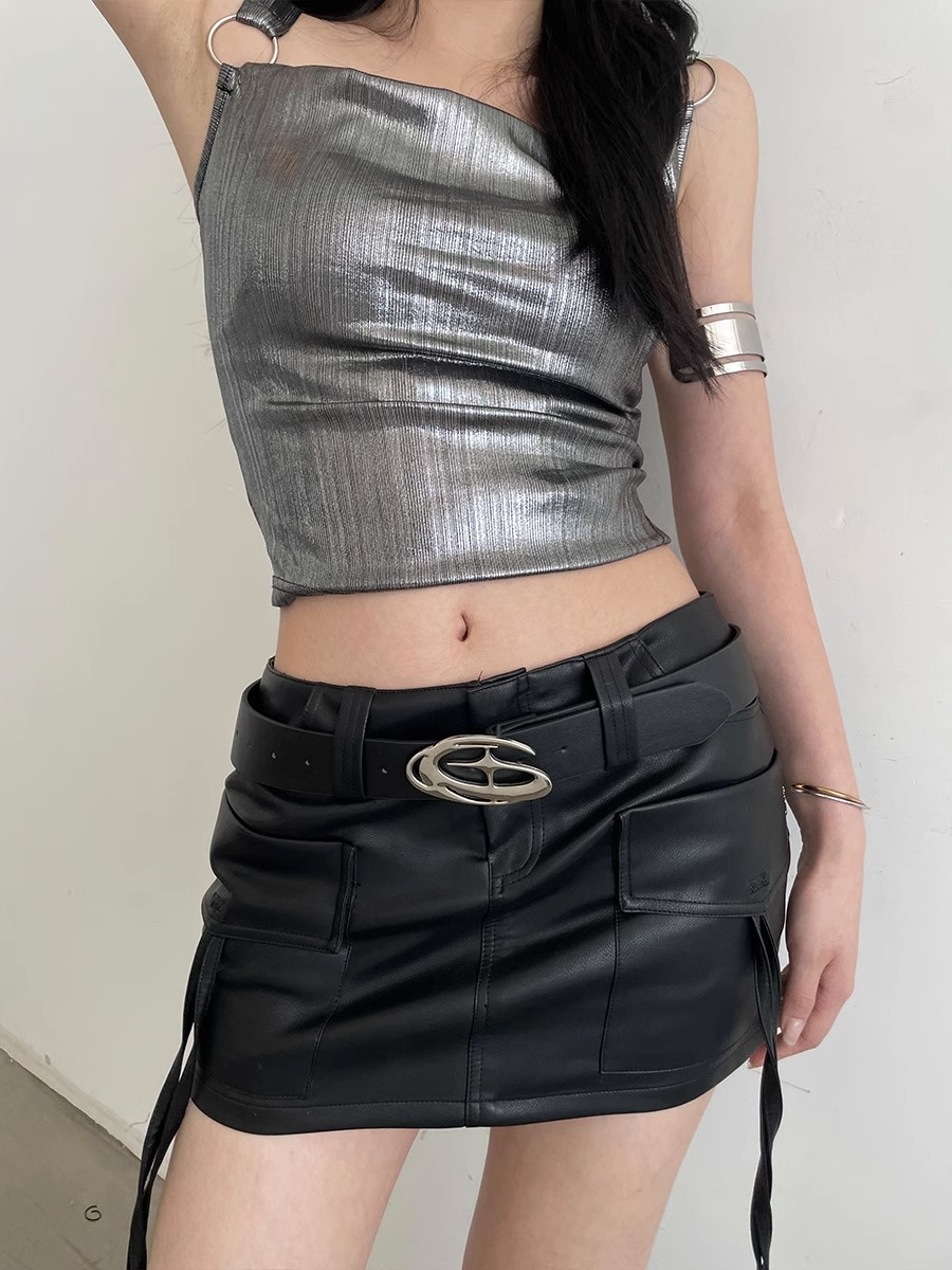 Belt women's design niche decoration 2024 new versatile black belt with jeans ins trend