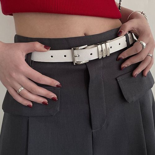 Belt women's decoration with skirt pin buckle versatile bare body belt new fashion simple trend