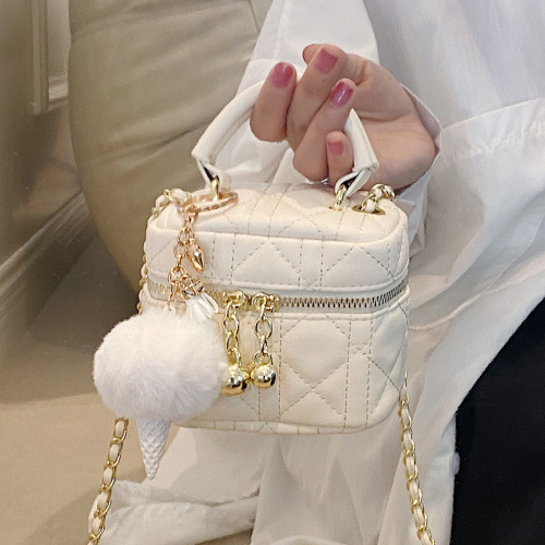 Niche embroidery chain bag women's new high-end versatile handheld mini bag autumn and winter single shoulder crossbody bag