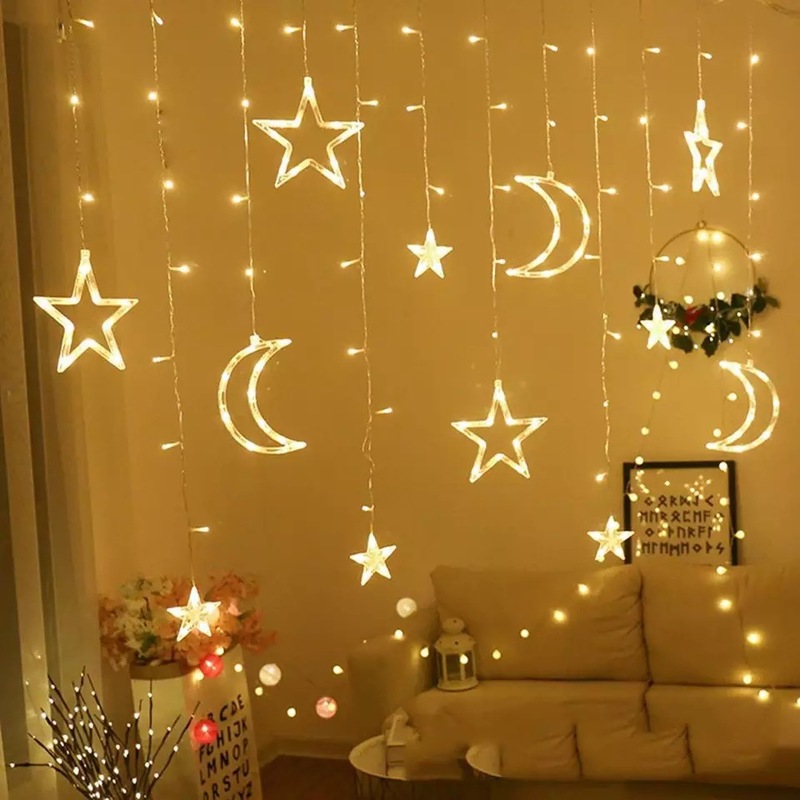 New Year Samsung March Curtain Lights LED Internet Celebrity Room Bedroom Decoration Lanterns Festival Atmosphere Lights