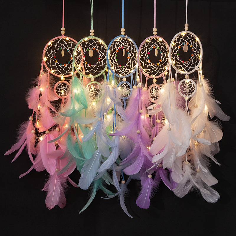 Three Lives Three Worlds Dream Catcher Wind Chime Pendant Room Decoration Arrangement Pendant Handmade Creative Gift