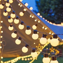 Outdoor waterproof outdoor camping LED large ball light string G50 bulb light courtyard pendant wedding decoration atmosphere light
