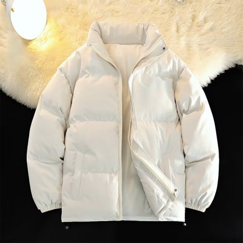 Can be returned or exchanged in second batch. Winter warm new trendy brand loose stand-up collar cotton jacket thickened cotton coat couple style jacket