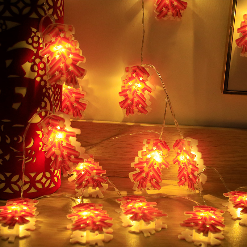 LED lights Spring Festival decoration Fuwa firecracker pendant light string New Year's Lantern Festival atmosphere decoration battery style string lights