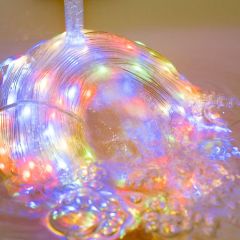 LED small colorful lights flashing string lights solar leather string lights 24v low voltage outdoor courtyard camping decorative tree lights