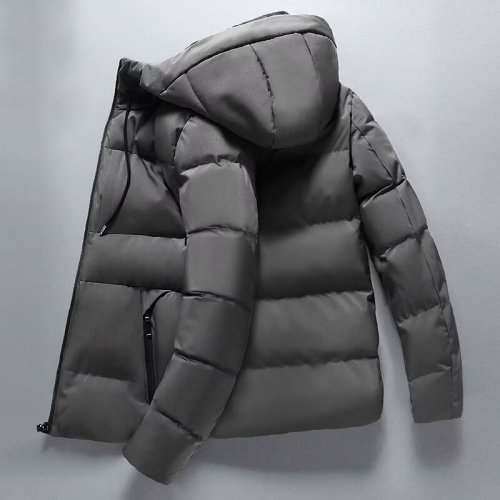 Can be returned or exchanged in second batch. Autumn and winter new hooded cotton coat men's jacket, thickened, warm, handsome, casual and loose style.