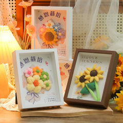 Teacher's Day Gift Bouquet Thanksgiving Photo Frame Ornament 2024 New High-end and Practical Gift for Female Teachers
