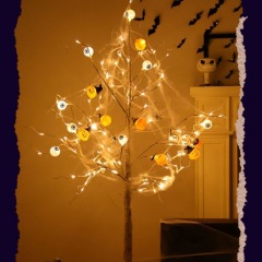 Halloween atmosphere lights pumpkin lanterns diy artificial tree lights street stall decorative lights holiday store Halloween ghosts