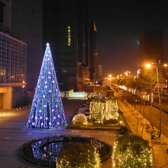 led light string outdoor decorative lights new year lanterns festival lights wedding solar lanterns waterfall lights