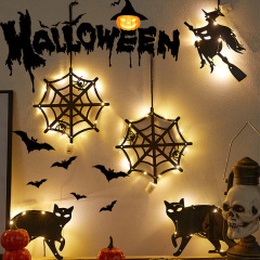 Horror luminous sign Halloween decoration haunted house acrylic hanging lamp led decorative lamp Halloween window 3D wall sticker