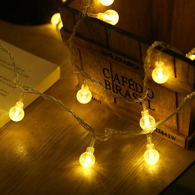 Carefully selected cross-border LED small lanterns, outdoor string lights, small round balls, small lanterns, room holiday Christmas decoration star lights