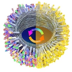 Eight-function lanterns with male and female connectors, low-voltage light strings, waterproof tree lights, engineering lighting, decorative lights, Christmas lights