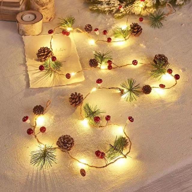 Copper wire lights LED small colorful lights flashing string lights starry sky lights with birthday atmosphere lights cake flower bouquet decoration