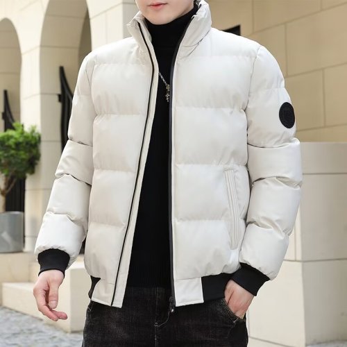 Can be returned and exchanged in second batch, autumn and winter classic tiger head cotton coat, business stand collar, casual student loose cotton coat