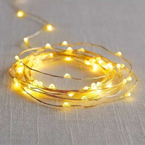 Cross-border wholesale LED light string copper wire light battery box wave ball multi-function light string wholesale flowers decorative lanterns