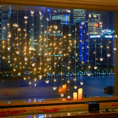 Bedroom star decorative light love clip curtain light pendant flash light string light birthday gift Valentine's Day atmosphere light