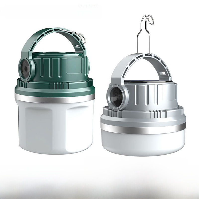 Cross-border outdoor camping lamp solar charging camping lamp LED bulb lamp household emergency night market street lamp