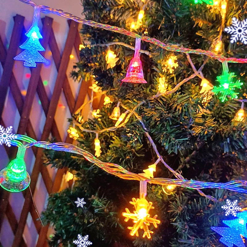 LED Christmas decoration lights flashing lights dormitory full of stars Christmas lights New Year lights room bedroom dormitory small hanging lights