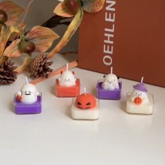 mini Halloween candle pumpkin ghost atmosphere candle aromatherapy tealight pumpkin decoration halloween gift