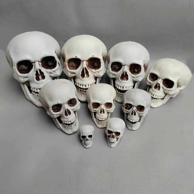 Simulated skull, Halloween props, scary ghost head bar, haunted house, secret room atmosphere decoration decoration